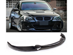 BMW E60 Front Lip Carbon Fiber/Black for M5 Style Bumper - BavarianMotorWorkshop.com
