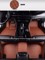 BMW Custom Leather Floor Mats Diamond - BavarianMotorWorkshop.com