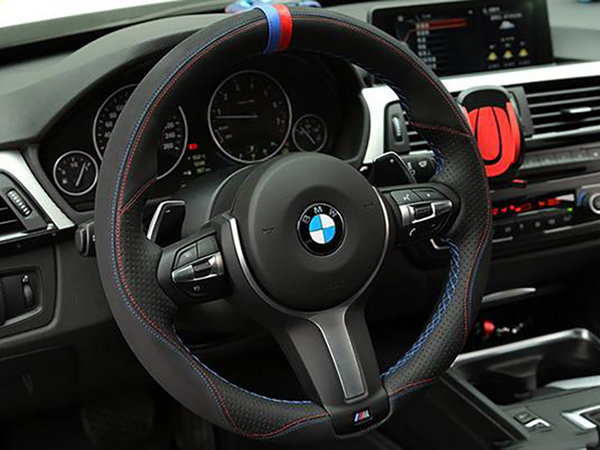 BMW Leather Cover for Steering Wheel - BavarianMotorWorkshop.com