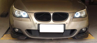 BMW E60 E61 5 Series Front Splitters Carbon Fiber for M Sport Bumper - BavarianMotorWorkshop.com