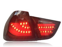 BMW E90 LCI Custom LED Tailights Red - BavarianMotorWorkshop.com
