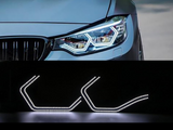 BMW F30 F32 F82 F80 Crystal Concept M4 Style Halo Ring LED White - BavarianMotorWorkshop.com
