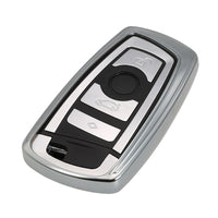 BMW F series Remote Key Fob Case Red/Silver - BavarianMotorWorkshop.com