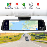 Rearview Mirror Android 8.1 Navigation 4G Google Play 12" Touchscreen DVR - BavarianMotorWorkshop.com