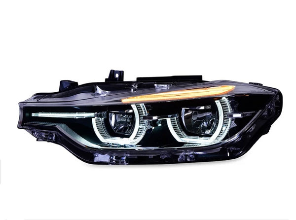 BMW F30 3 Series Custom Headlights LED Eyes Bi