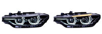 BMW F30 F35 3 Series Custom Headlights LED Angel Eyes Bi Xenon - BavarianMotorWorkshop.com