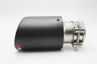 BMW Akrapović Exhaust Tip Matt Carbon Fiber set of two 76mm/89mm/101mm - BavarianMotorWorkshop.com