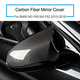 BMW M3 F80 M4 F82 2015-2018 Carbon Fiber Mirror Cover - BavarianMotorWorkshop.com