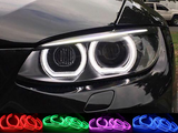 BMW E90 E91 E92 E93 3 series Crystal Halo Ring LED Angel Eyes 16 Colors - BavarianMotorWorkshop.com