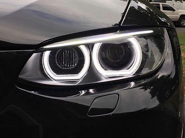 BMW E90 E92 E93 3 series Crystal Halo Ring LED Angel Eyes White